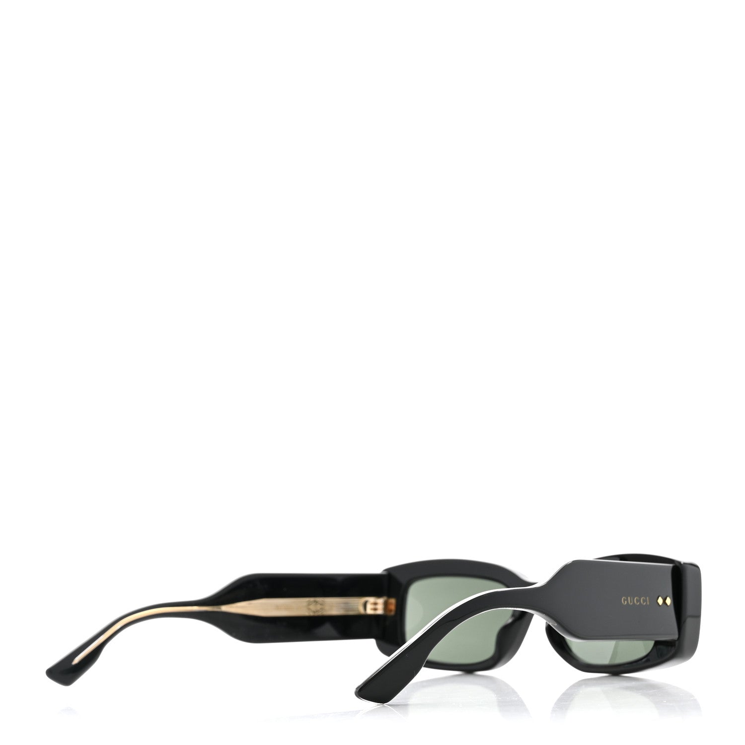 Gucci Acetate Rectangle Frame Sunglasses GG1528S Black 4 of 10