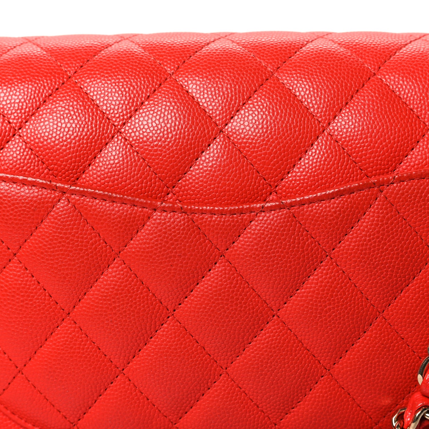 Chanel Caviar Quilted Medium Double Flap Red 11 of 11