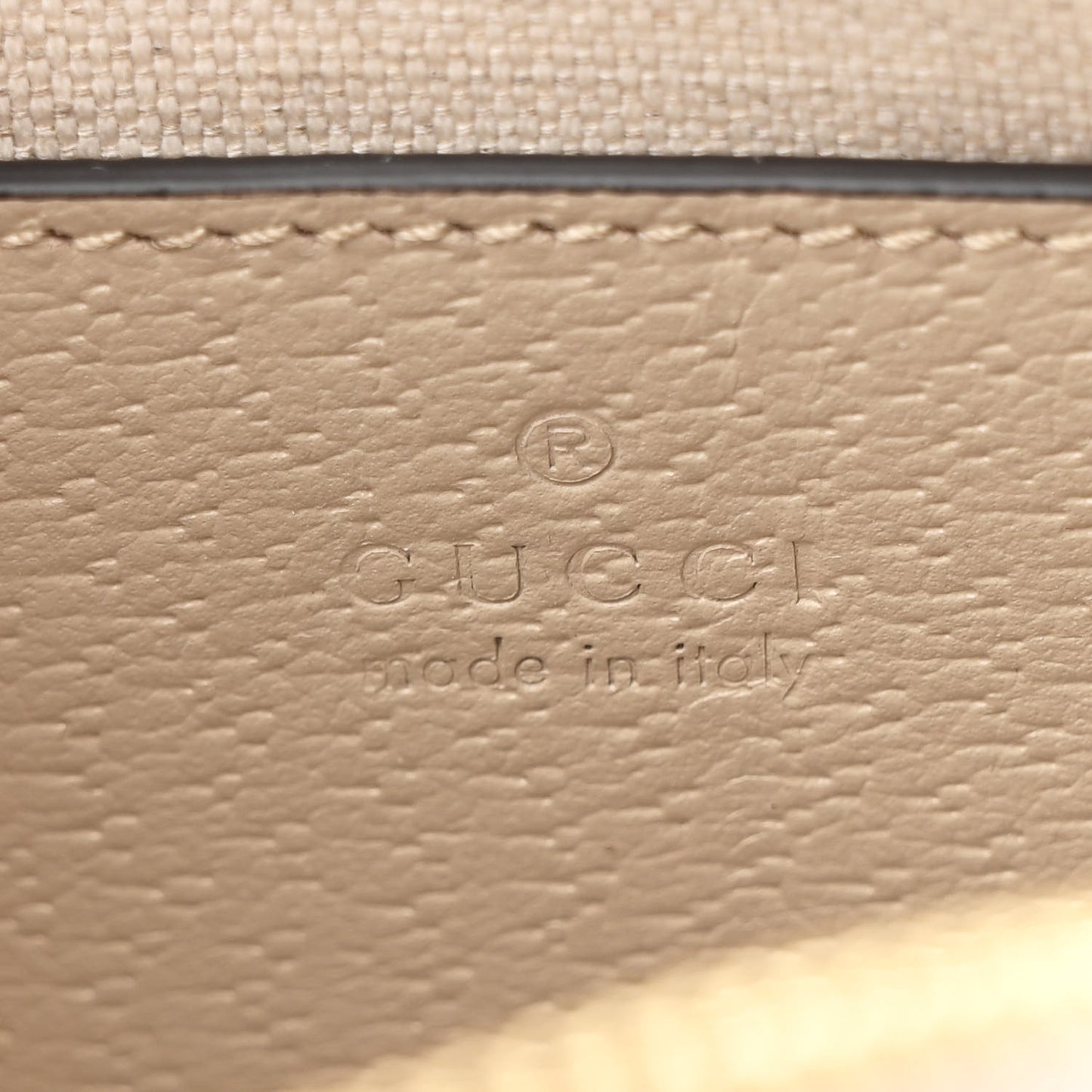 GG Supreme Monogram Textured Dollar Calfskin Mini Ophidia Shoulder Bag Beige Mystic White Oatmeal
