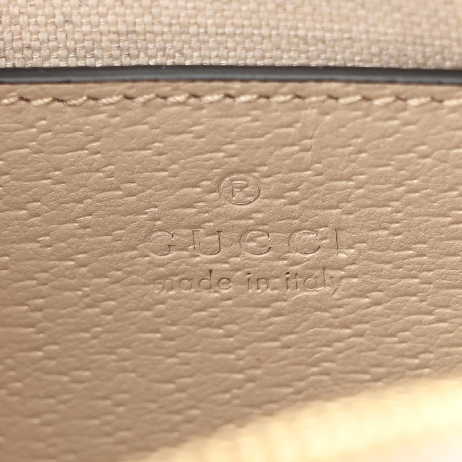 Gucci GG Supreme Monogram Textured Dollar Calfskin Mini Ophidia Shoulder Bag Beige Mystic White Oatmeal 6 of 12