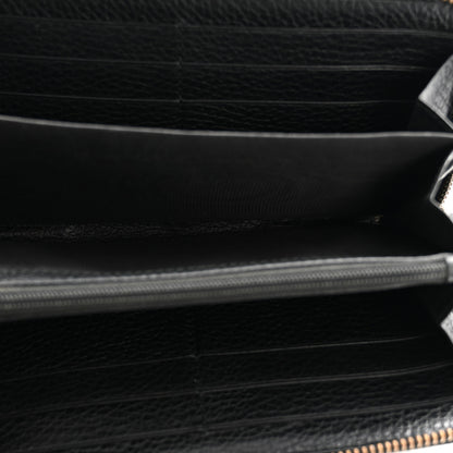 Gucci Calfskin Butterfly Zip Around Wallet Black 5 of 8