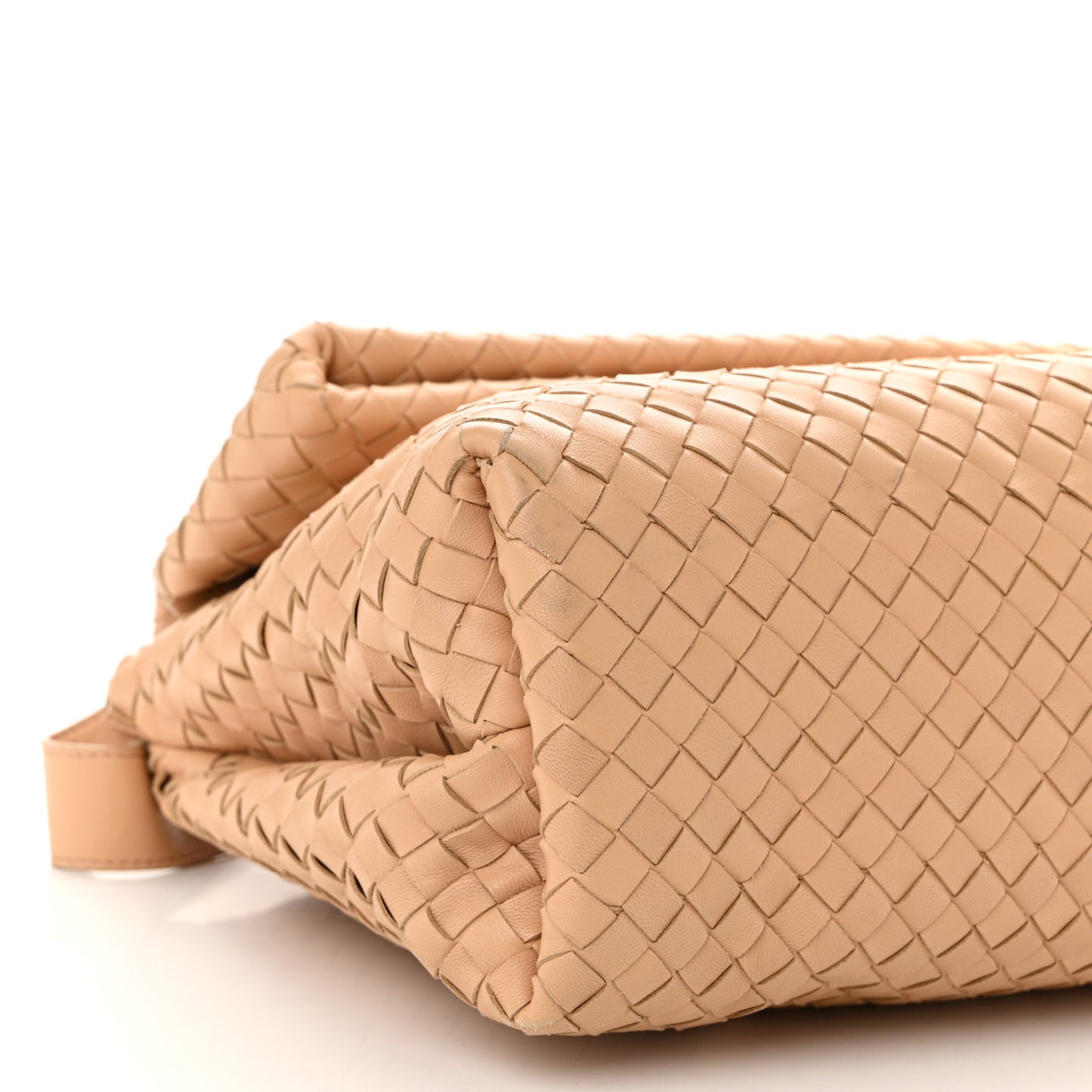 Nappa Intrecciato The Fold Crossbody Almond