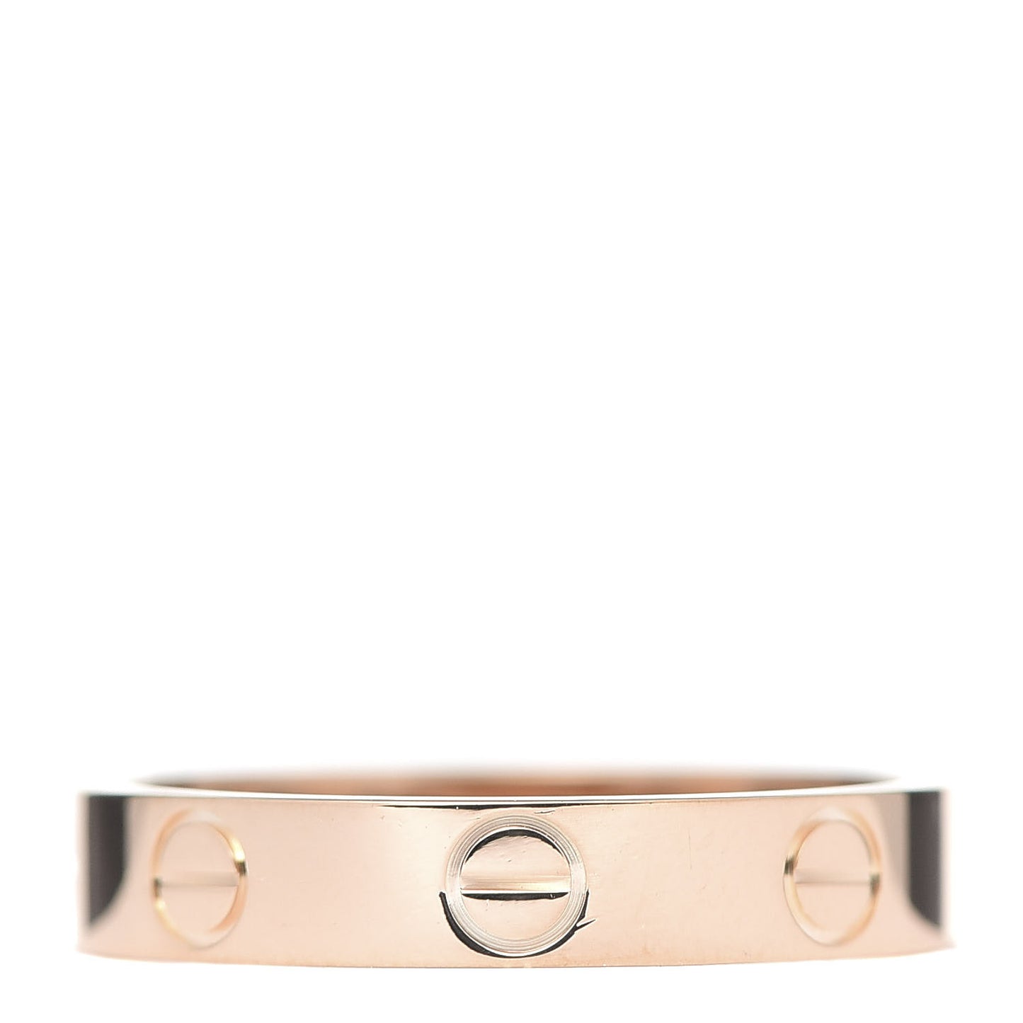 18K Pink Gold 3.5mm LOVE Wedding Band Ring 52 6