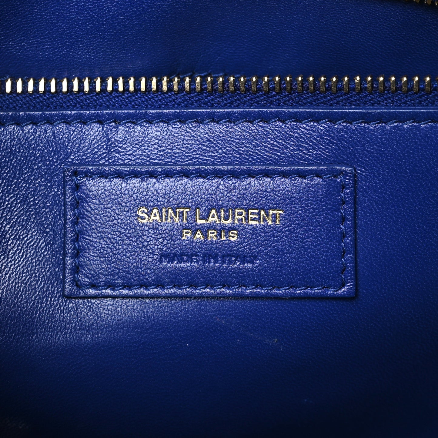 Smooth Calfskin Carre Satchel Royal Blue