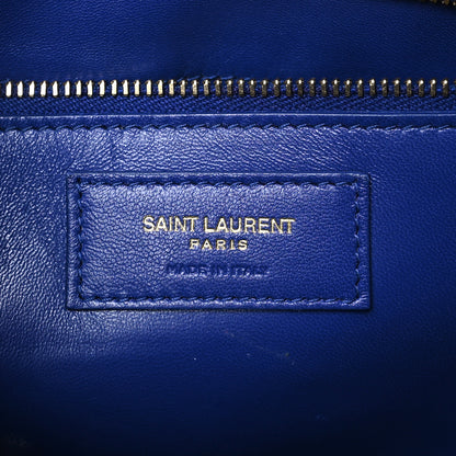 Saint Laurent Smooth Calfskin Carre Satchel Royal Blue 6 of 10