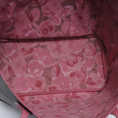 Louis Vuitton Monogram Articles de Voyage Ikat Neverfull MM Rose Velours 5 of 7