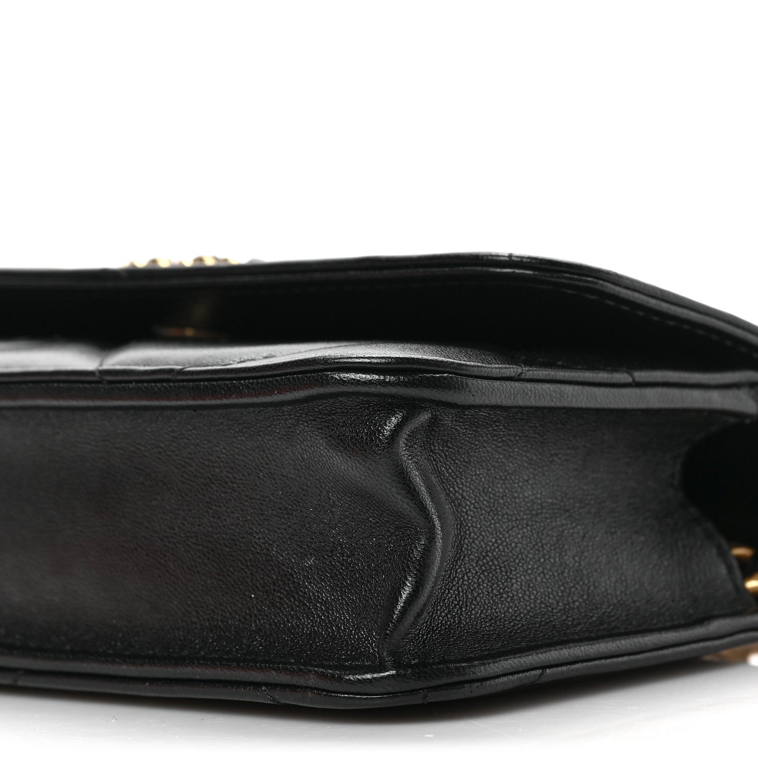Chanel Lambskin Quilted Chanel 19 Flap Phone Holder With Chain Black 9 of 9