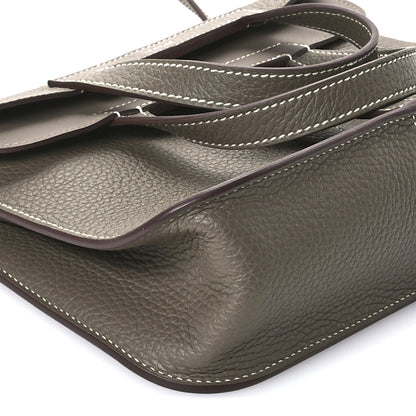 Hermes Taurillon Clemence Halzan 25 Etoupe 9 of 11