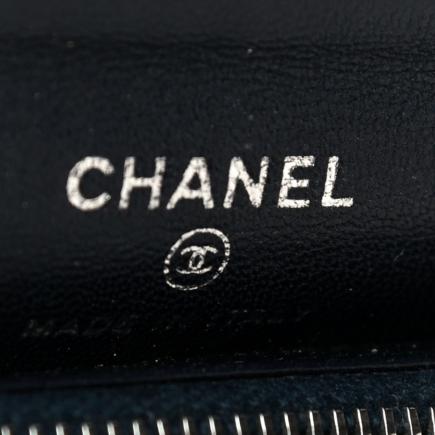 Chanel Lambskin Quilted Flap Cosmetic Case Blue 6 of 11