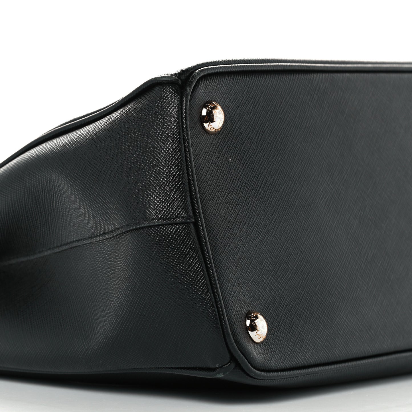 Saffiano Small Galleria Double Zip Tote Black