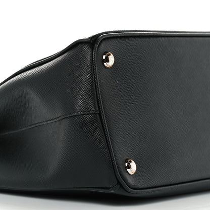 Prada Saffiano Small Galleria Double Zip Tote Black 10 of 11