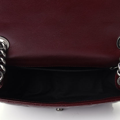 Chanel Goatskin Quilted Medium City Rock Flap Burgundy 4 of 6