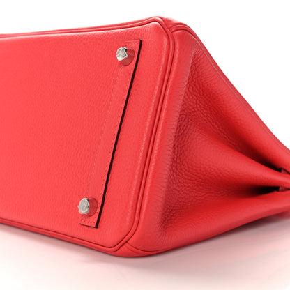 Hermes Togo Verso Birkin 30 Rose Texas Orange 8 of 35