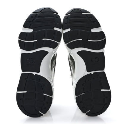 Christian Dior Technical Mesh Calfskin Mens B22 Sneakers 42 Silver Black White 5 of 7