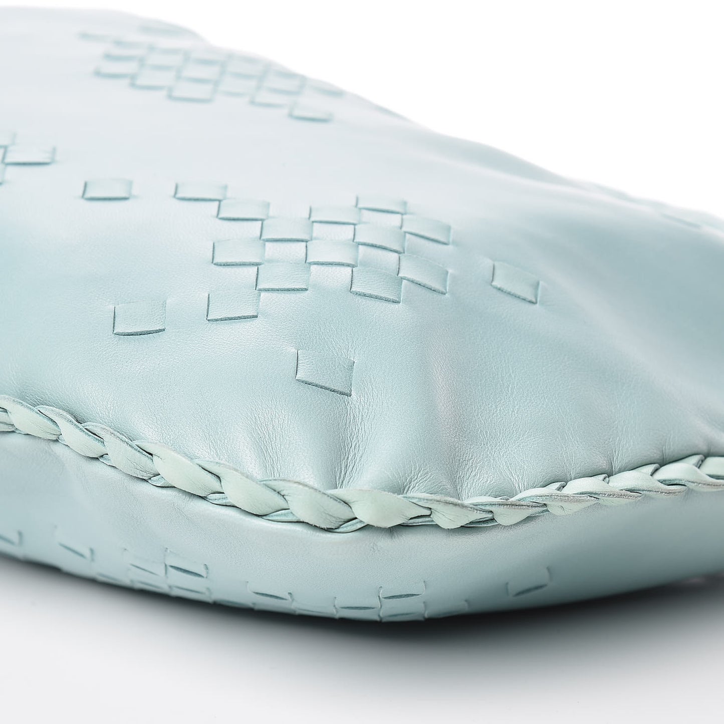 Nappa Intrecciato Medium Veneta Hobo Seafoam