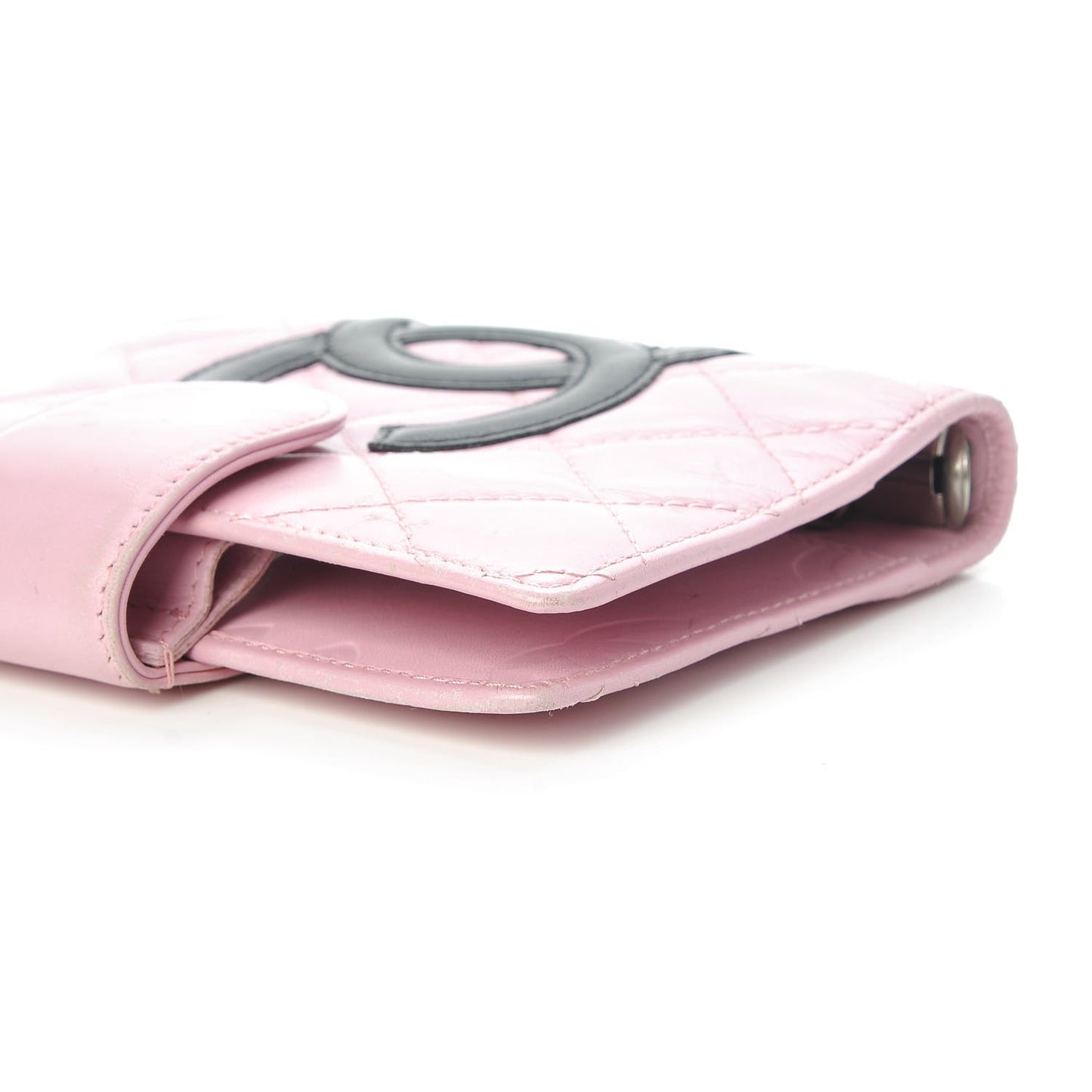 Calfskin Quilted Small Cambon Agenda Planner Pink