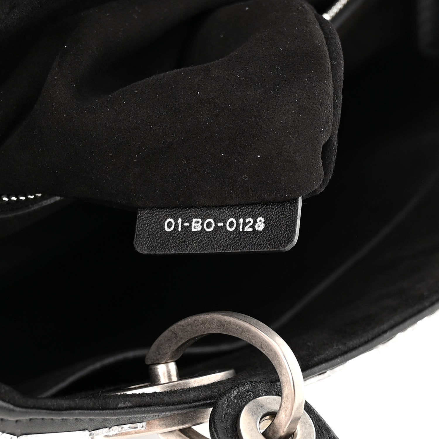 Christian Dior Smooth Calfskin Embroidered Medium Mosaic of Mirrors Lady Dior Black 7 of 11