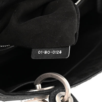 Christian Dior Smooth Calfskin Embroidered Medium Mosaic of Mirrors Lady Dior Black 7 of 11