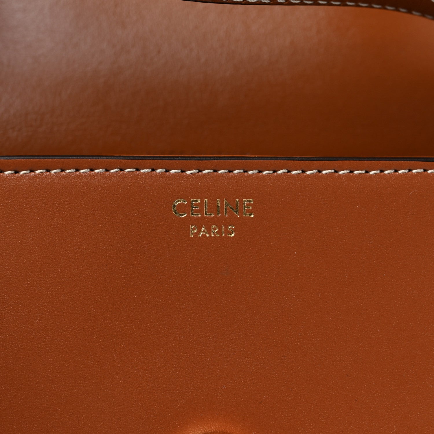 Celine Smooth Calfskin Triomphe Mini Besace Crossbody Tan 6 of 9