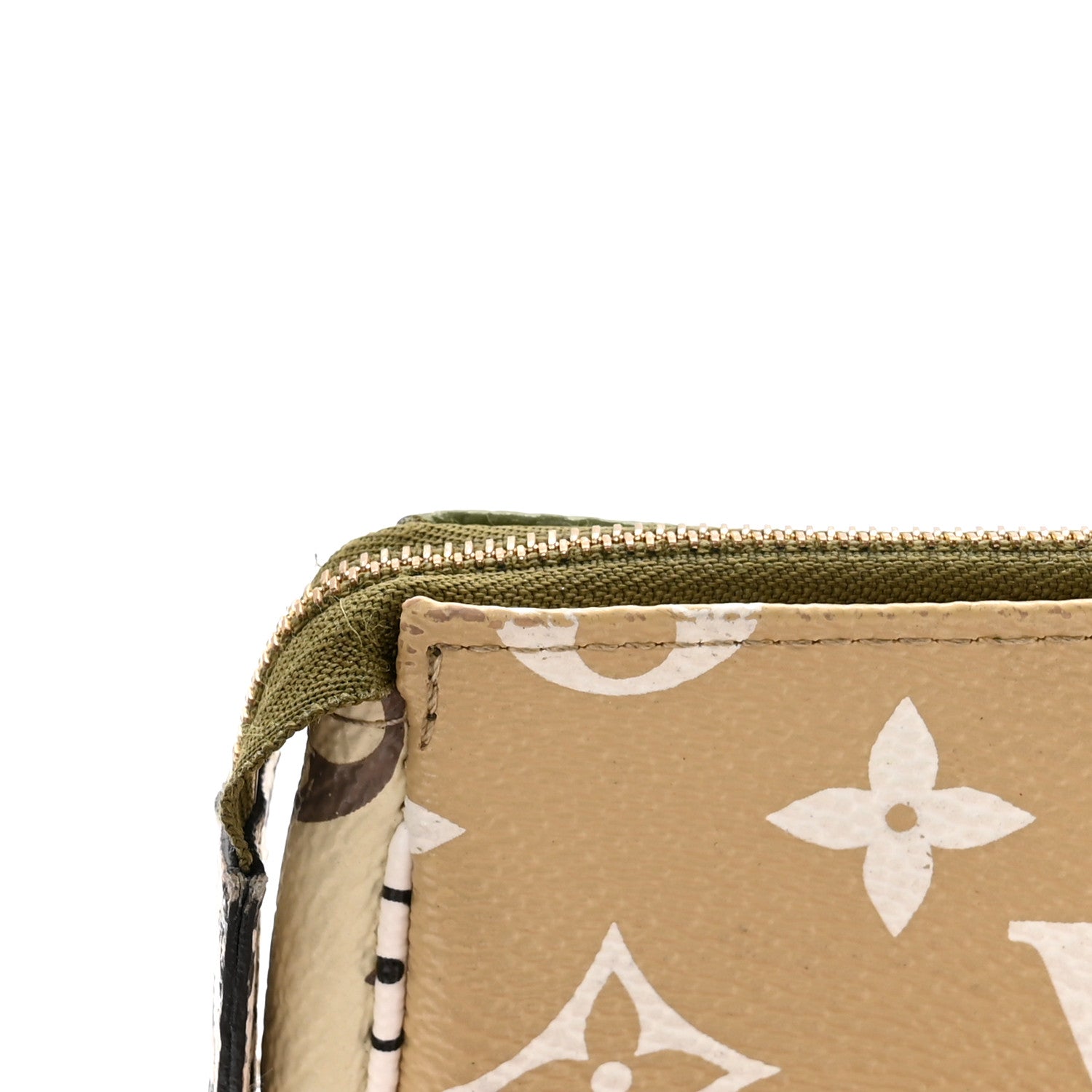 Louis Vuitton Monogram Giant Micro Pochette Accessories Kaki White 11 of 15