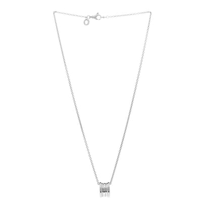 Bulgari 18K White Gold B.Zero1 Pendant Necklace 3 of 4