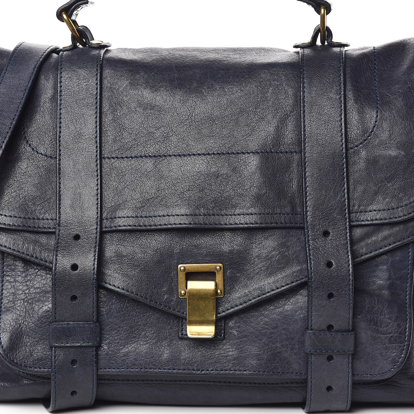 Lambskin Large PS1 Satchel Midnight