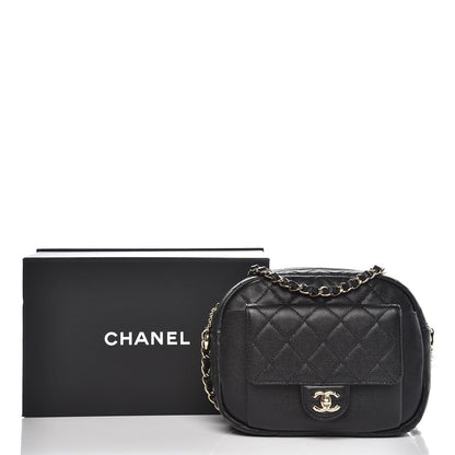 Chanel Caviar Quilted CC Day Camera Case Black 8 of 8