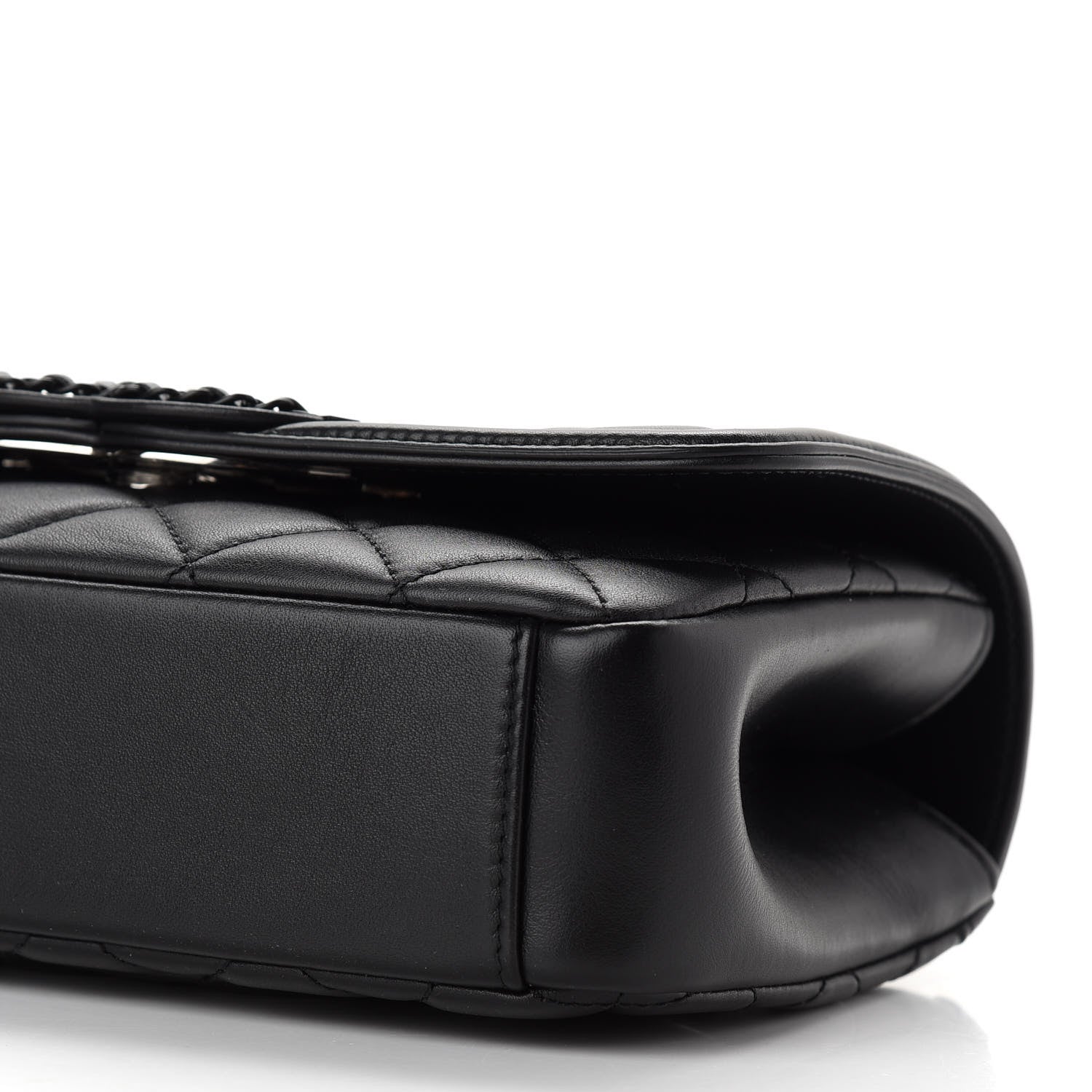 Chanel Lambskin Quilted Small CC Filigree Flap Black 9 of 9