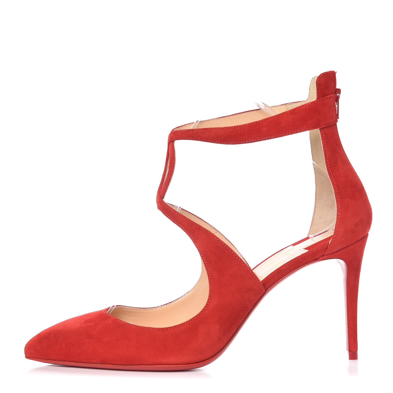 Christian Louboutin Veau Velours Rosas 85 Pumps 38.5 Loubi 1 of 10