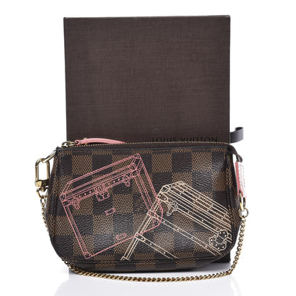 Louis Vuitton Damier Ebene 2014 Christmas Animation Mini Pochette Accessories 10 of 10