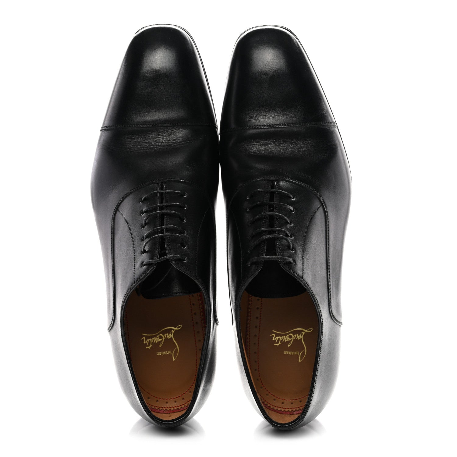 Christian Louboutin Calfskin Mens Surcity Flat Derby Oxford 42.5 Black 2 of 14