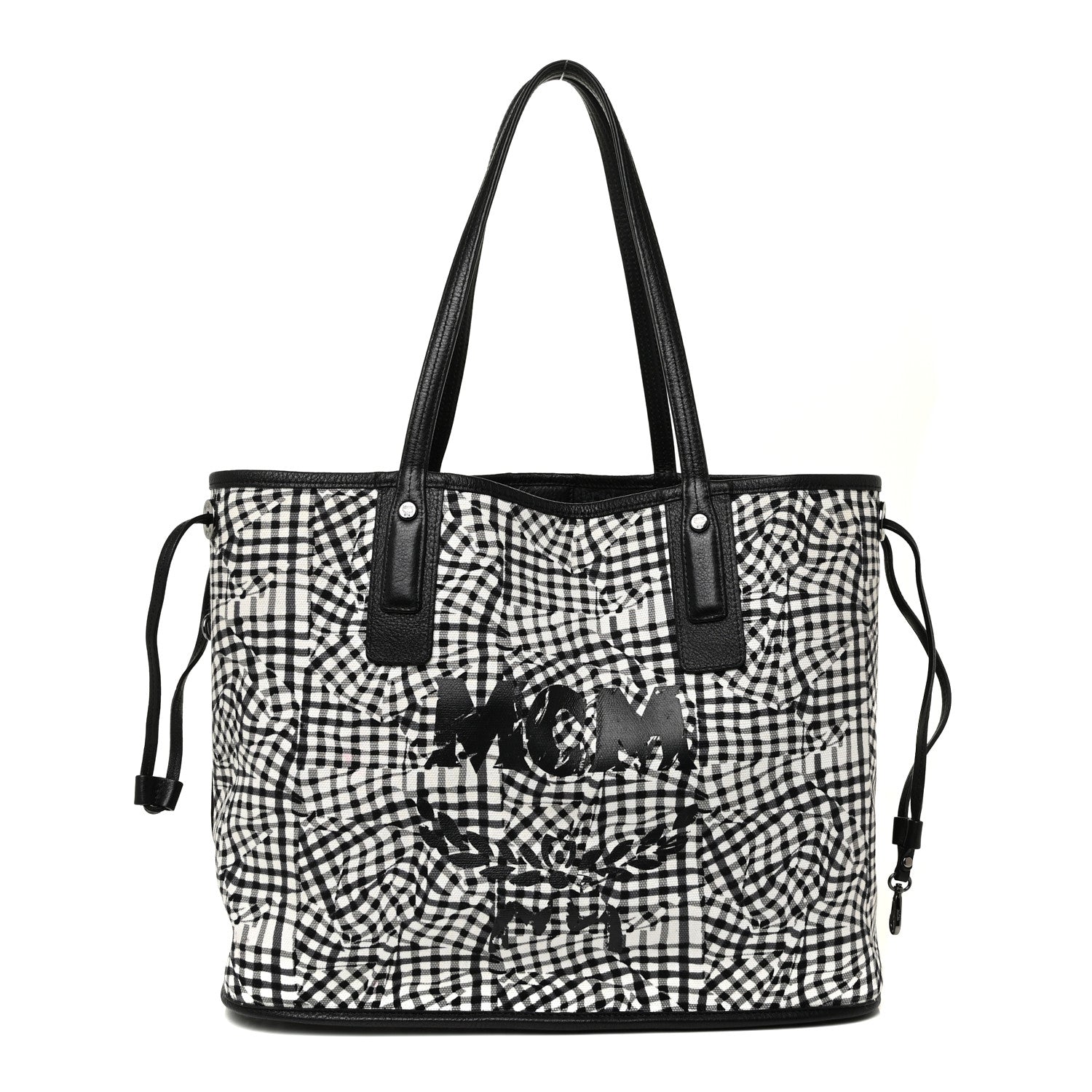 MCM Visetos Medium Liz Reversible Shopper Tote Black 15 of 23