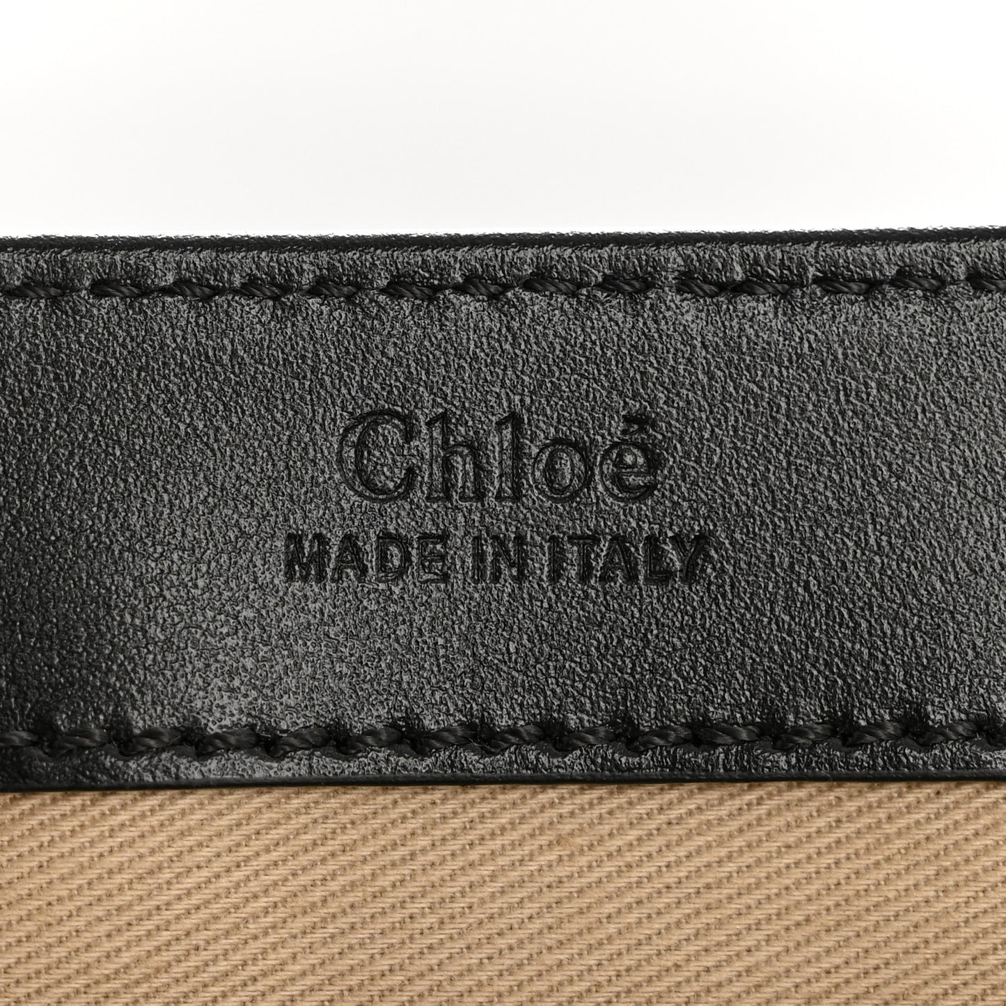 Shiny Calfskin Suede Small C Double Carry Black