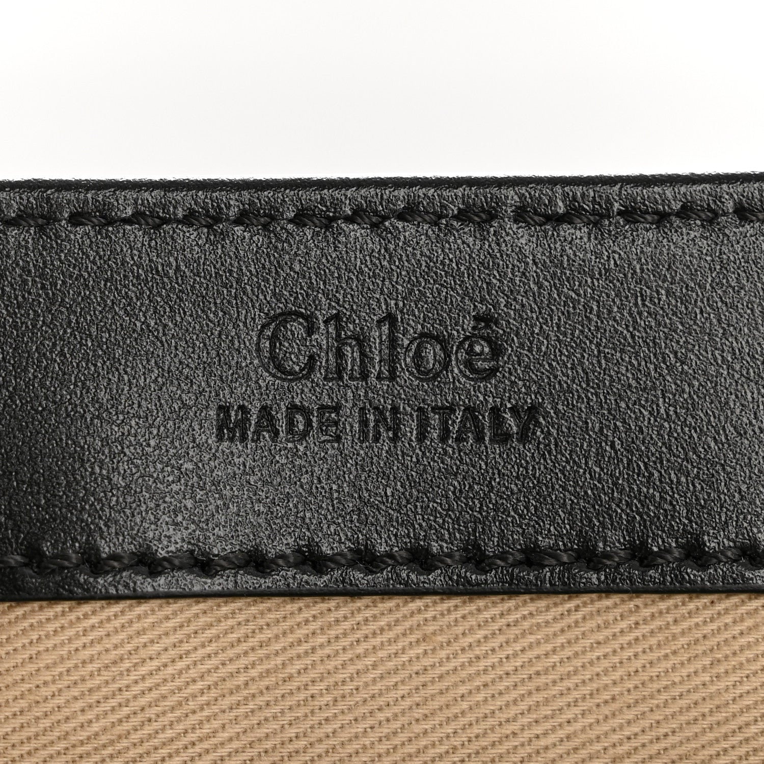 Chloe Shiny Calfskin Suede Small C Double Carry Black 6 of 13
