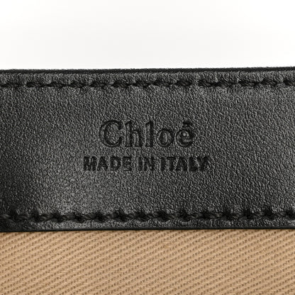 Chloe Shiny Calfskin Suede Small C Double Carry Black 6 of 13