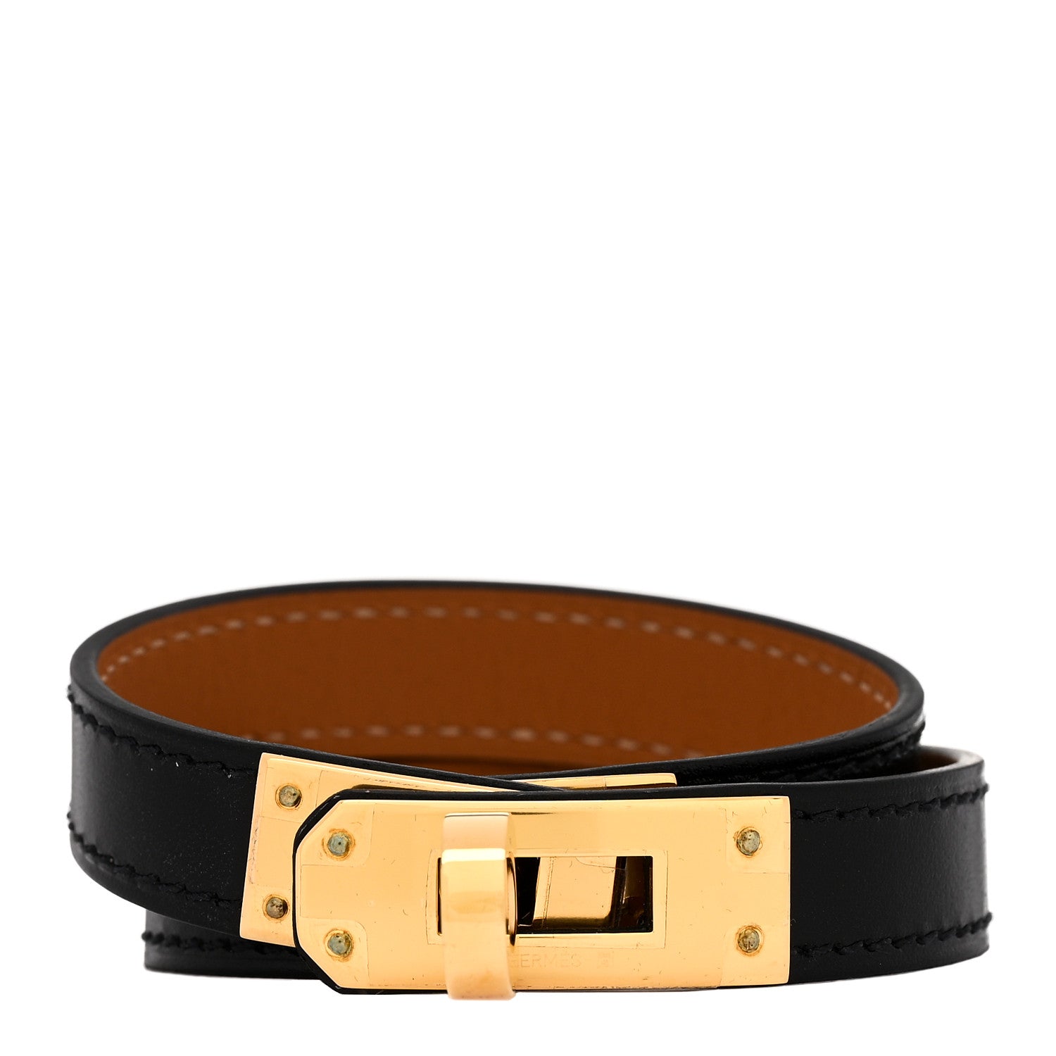 Hermes Swift Mini Kelly Double Tour Bracelet T2 Black 1 of 5