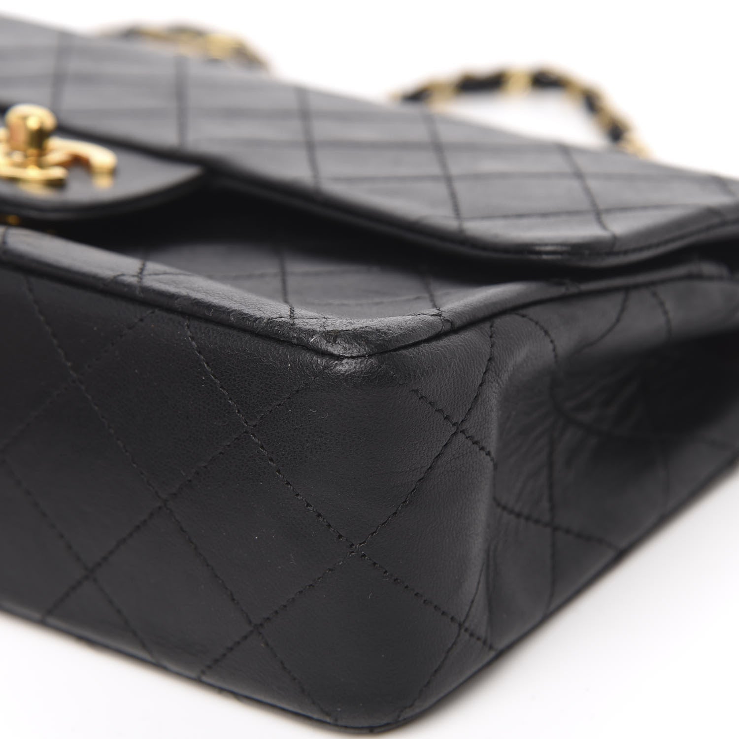Chanel Lambskin Quilted Small Double Flap Black 9 of 15