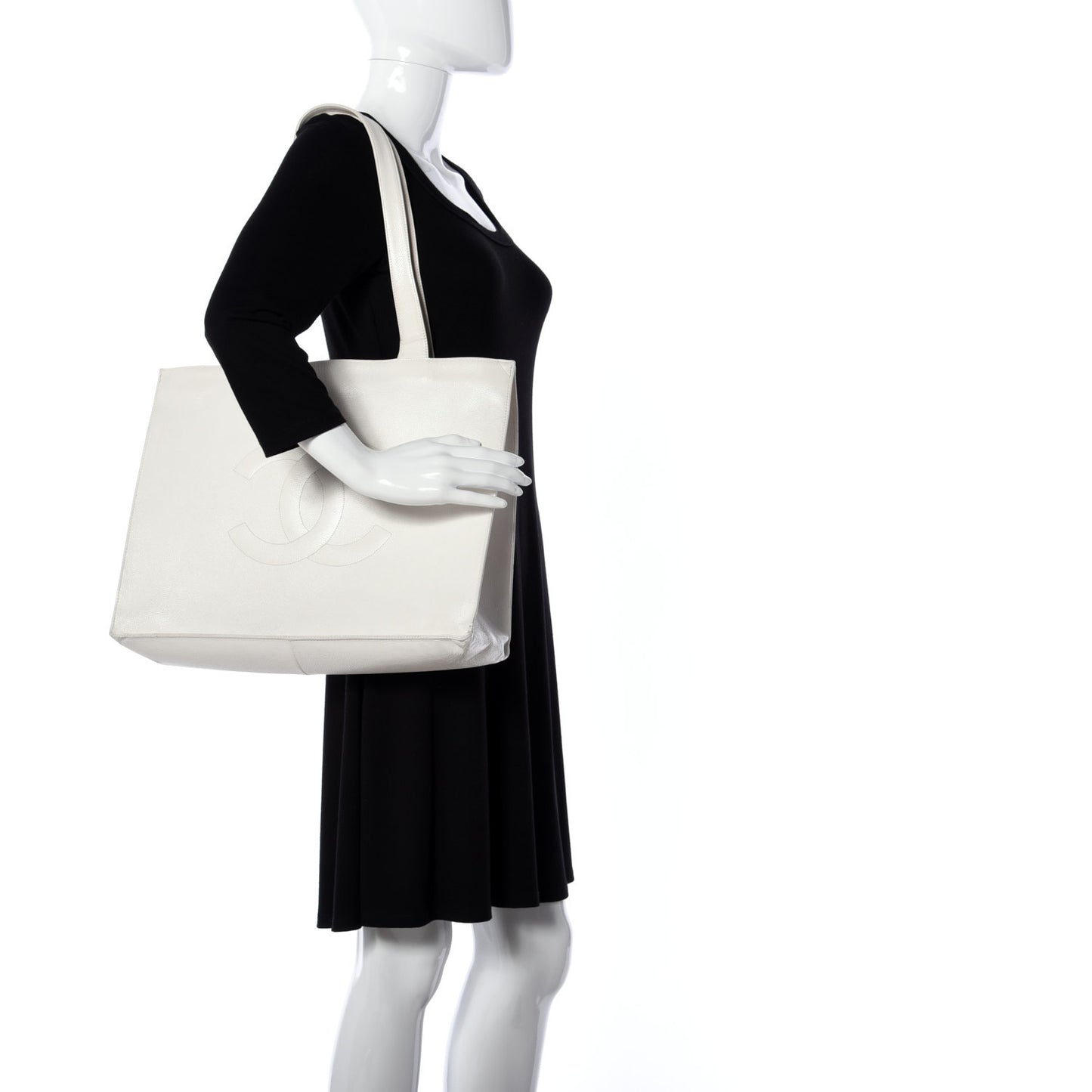 Caviar CC Tote White