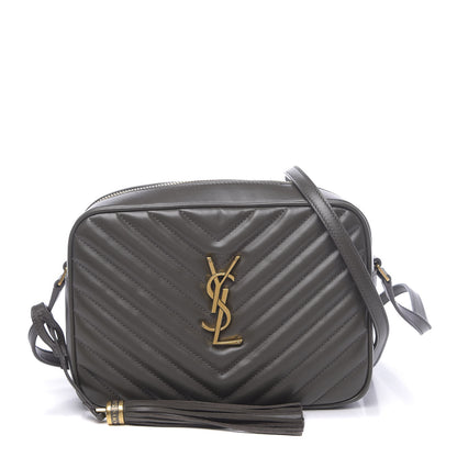 Saint Laurent Calfskin Matelasse Monogram Lou Camera Bag Military Olive 1 of 10