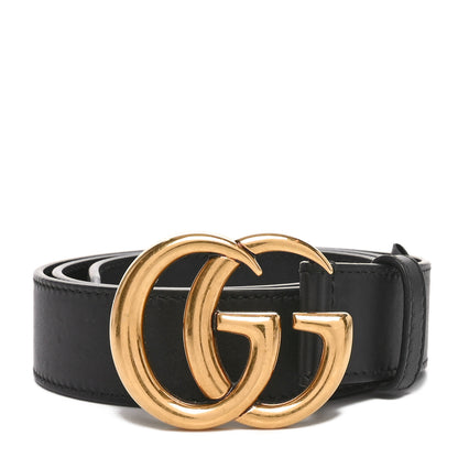 Gucci Calfskin Double G 30mm Belt 80 32 Black 1 of 5