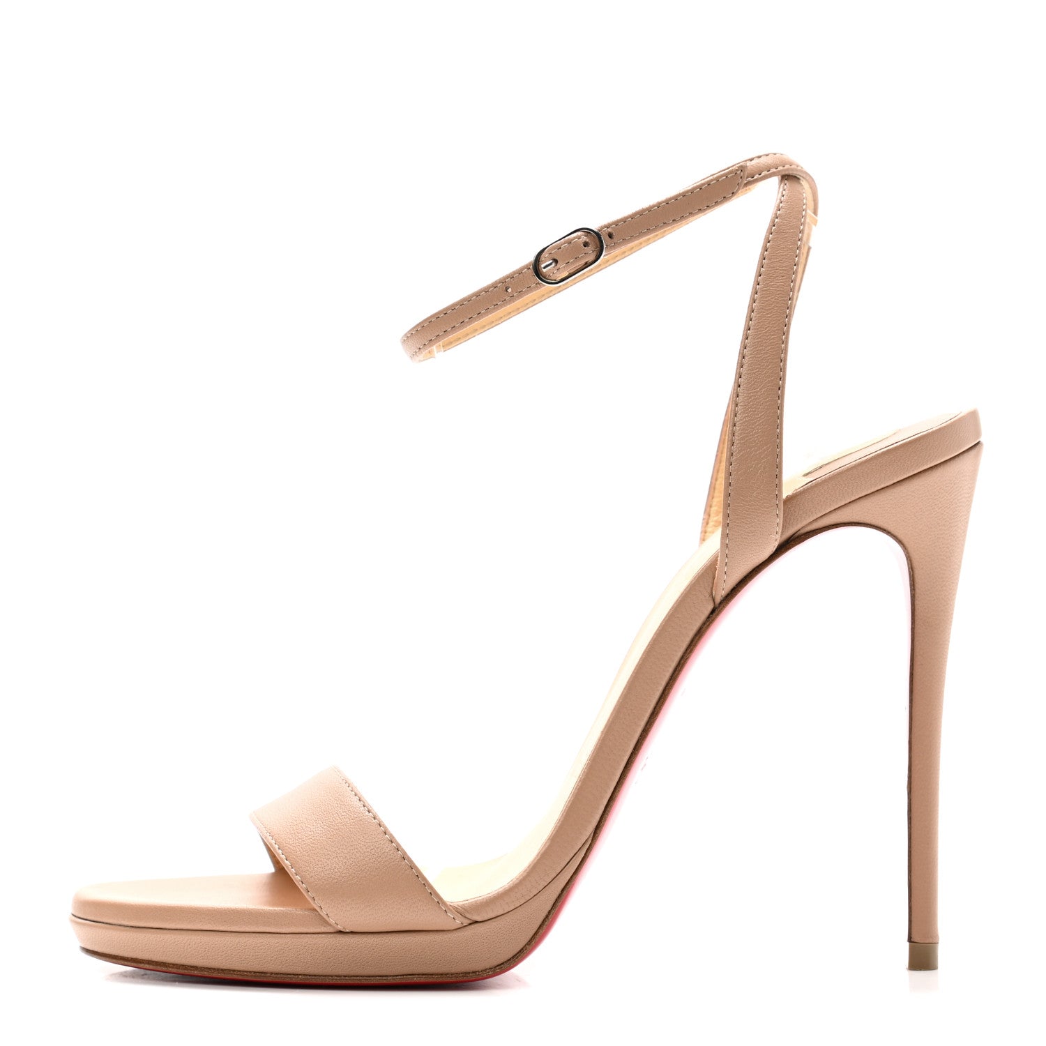 Christian Louboutin Nappa Loubi Queen 120 Pumps 36.5 Nude 1 of 11
