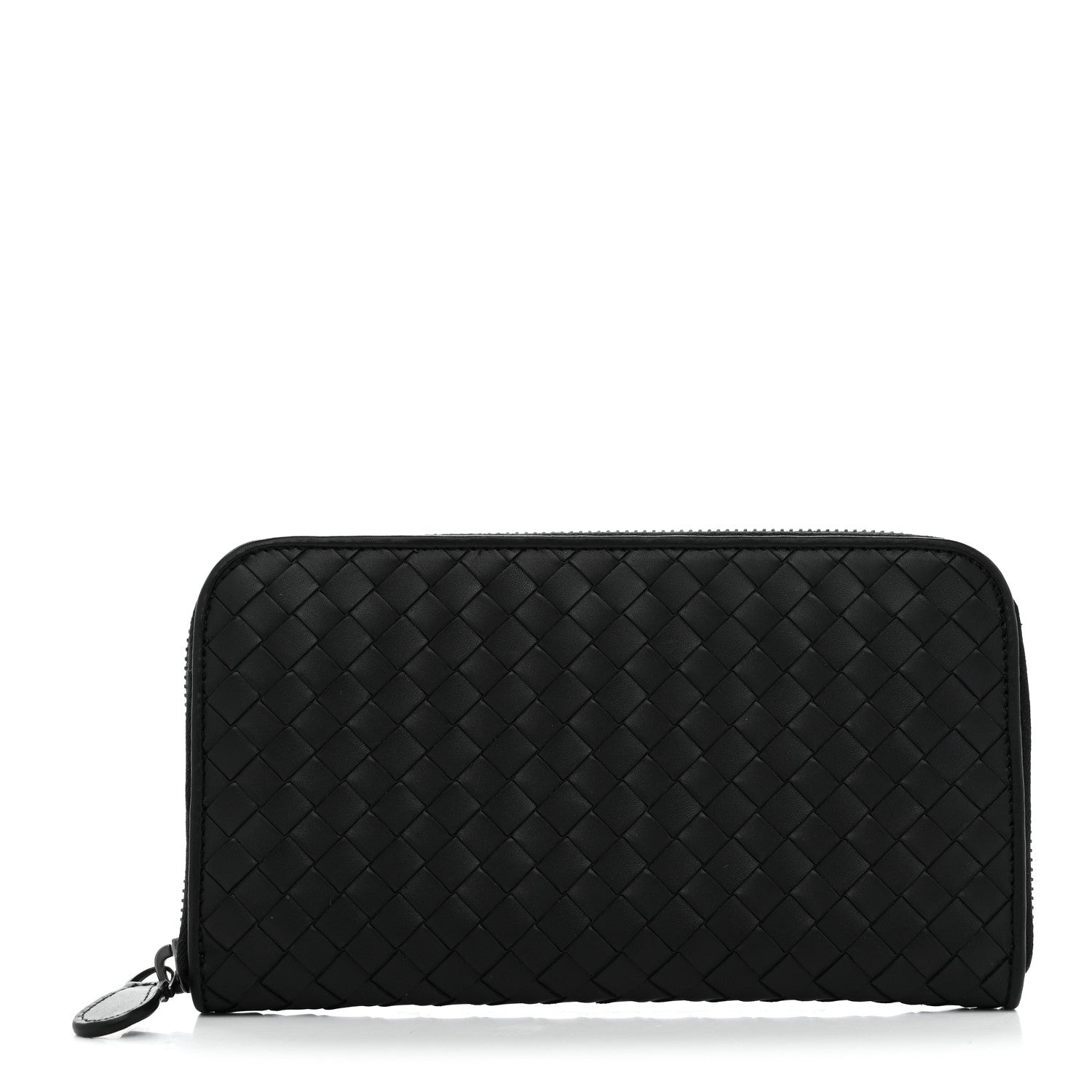 Bottega Veneta Nappa Intrecciato Zip Around Wallet Black 1 of 8