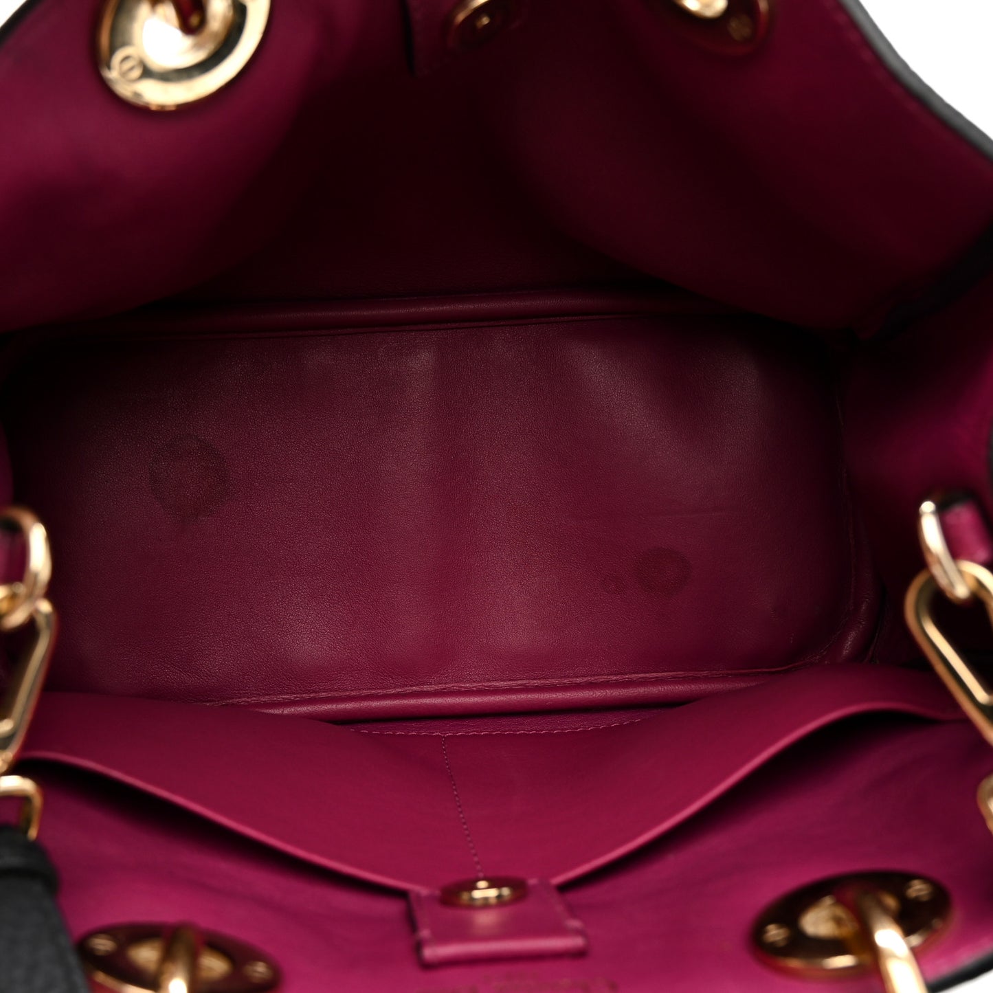 Bullcalf Small Diorissimo Tote Black Rose Indien