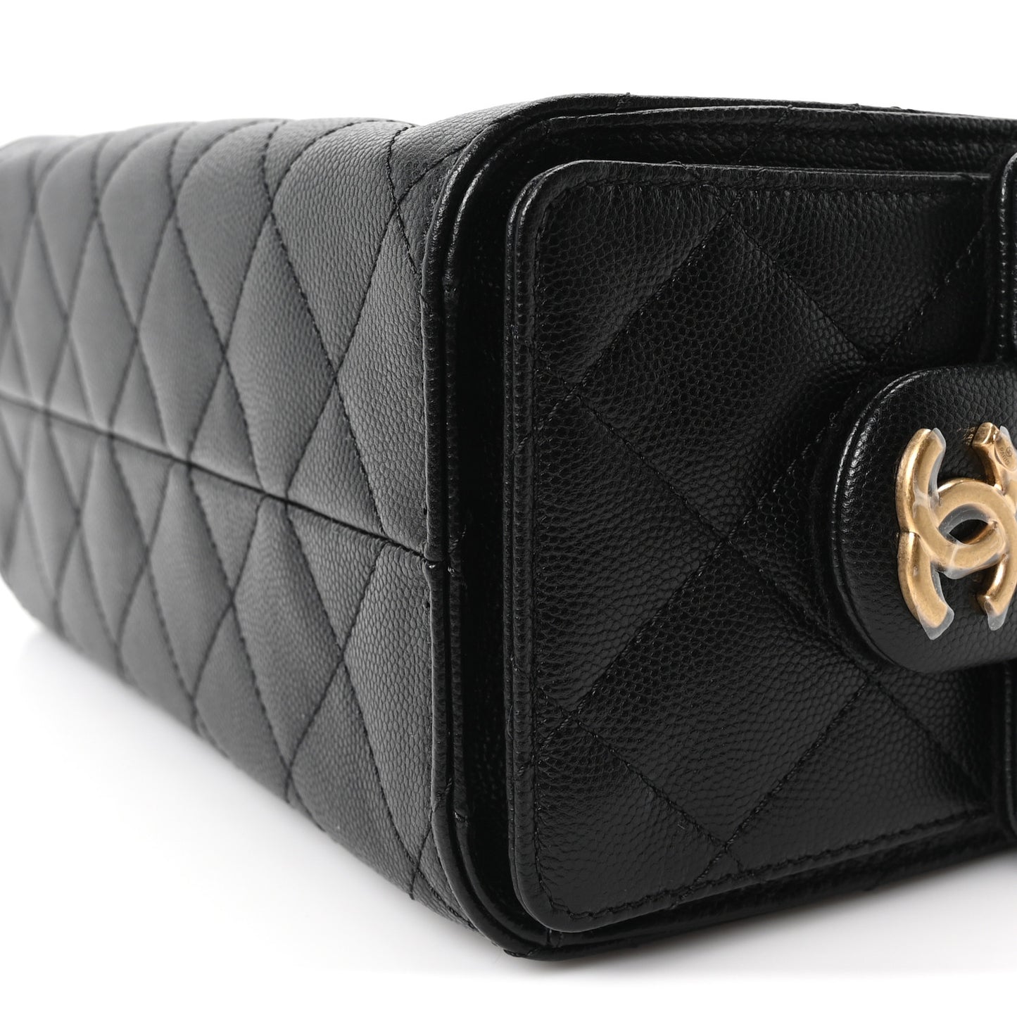 Caviar Quilted Mini Chanel 25 Handbag Black