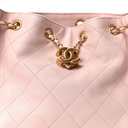 Chanel Caviar Quilted Small Chanel 25 Handbag Light Pink 15 of 21