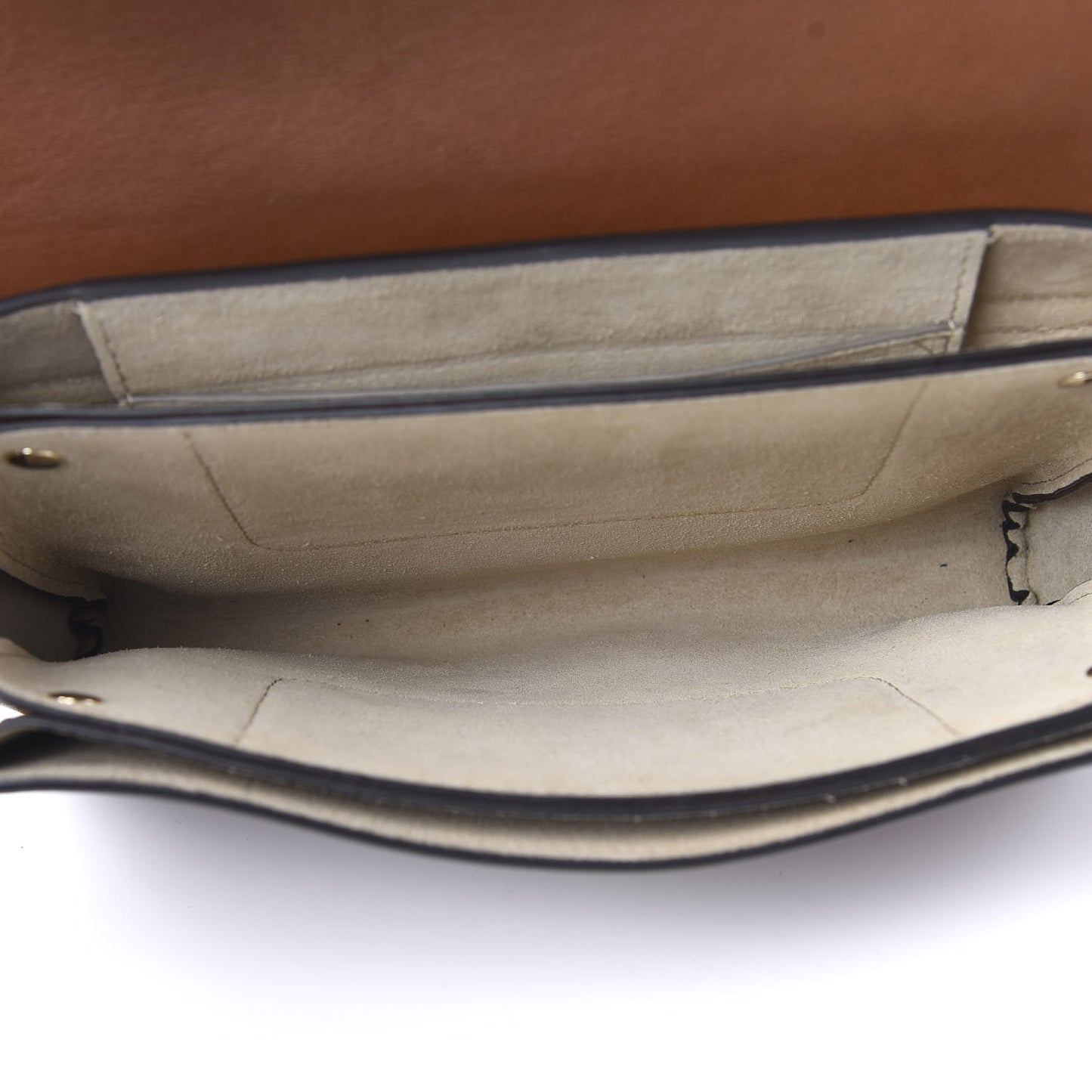 Suede Calfskin Small Faye Shoulder Bag Tobacco