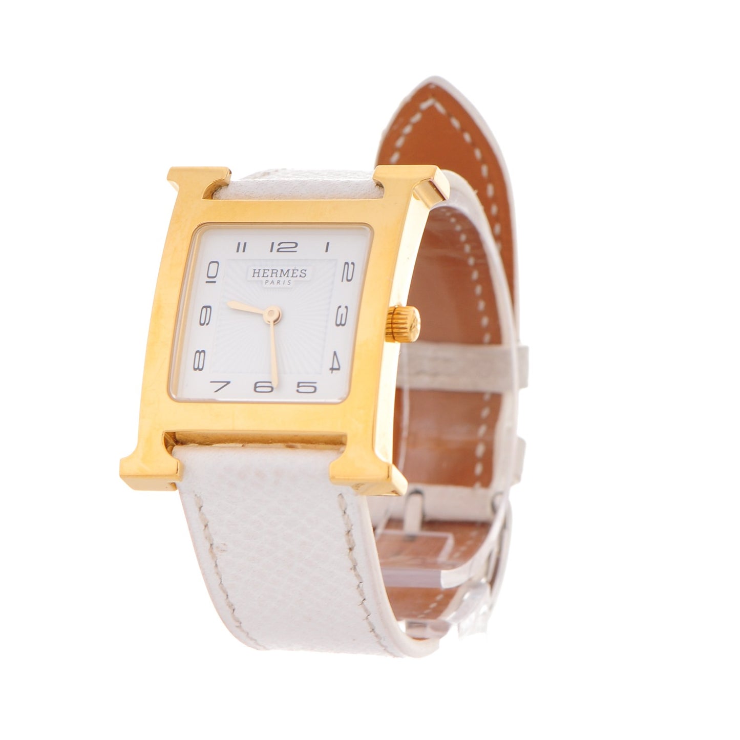 Stainless Steel Epsom 26mm Heure H Hour Quartz Watch Blanc
