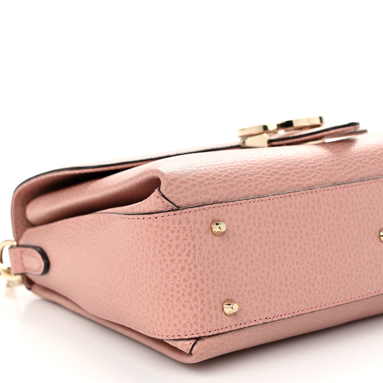 Gucci Dollar Calfskin Interlocking G Top Handle Shoulder Bag Soft Pink 9 of 11
