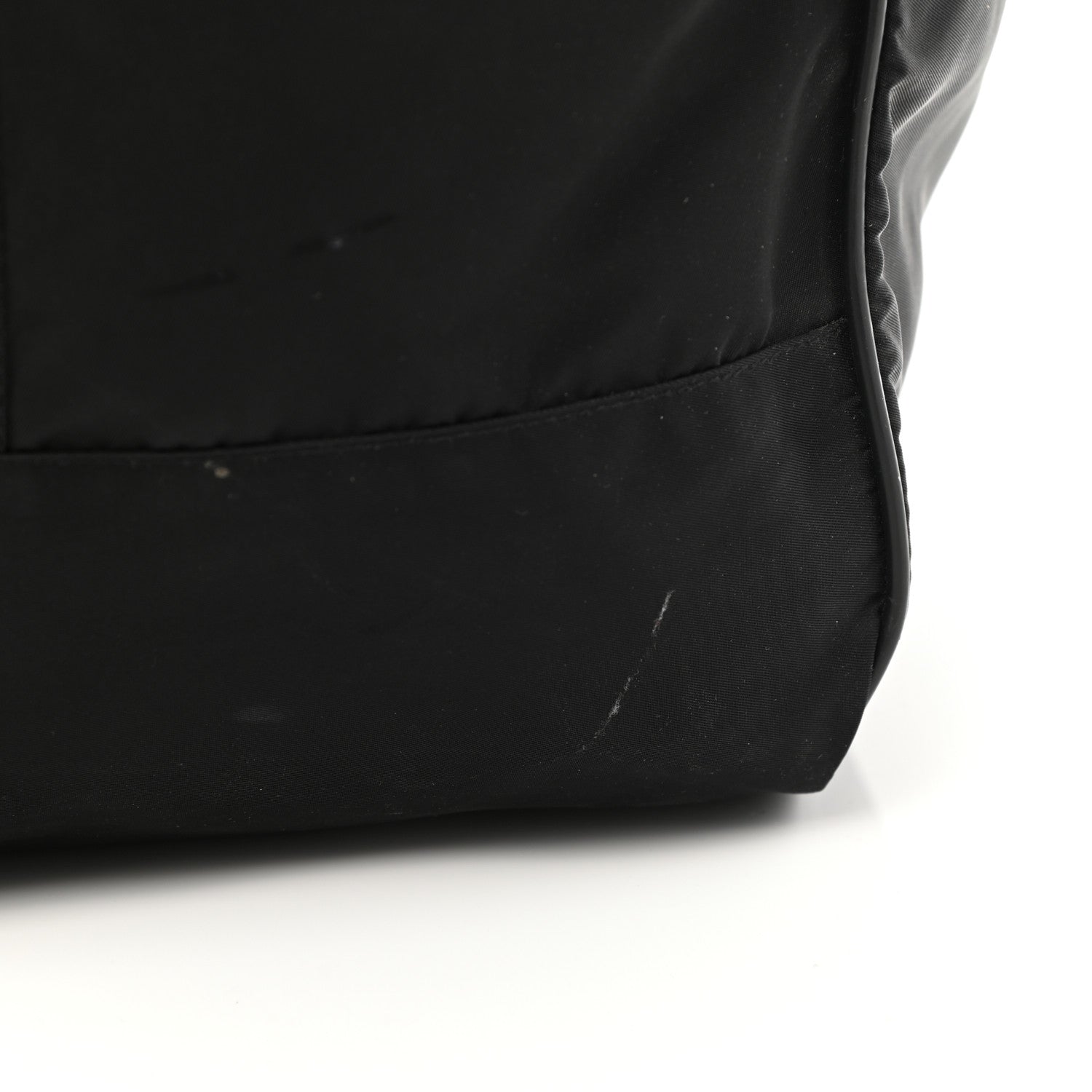 Prada Tessuto Nylon Saffiano Viaggio Duffle Black 13 of 14