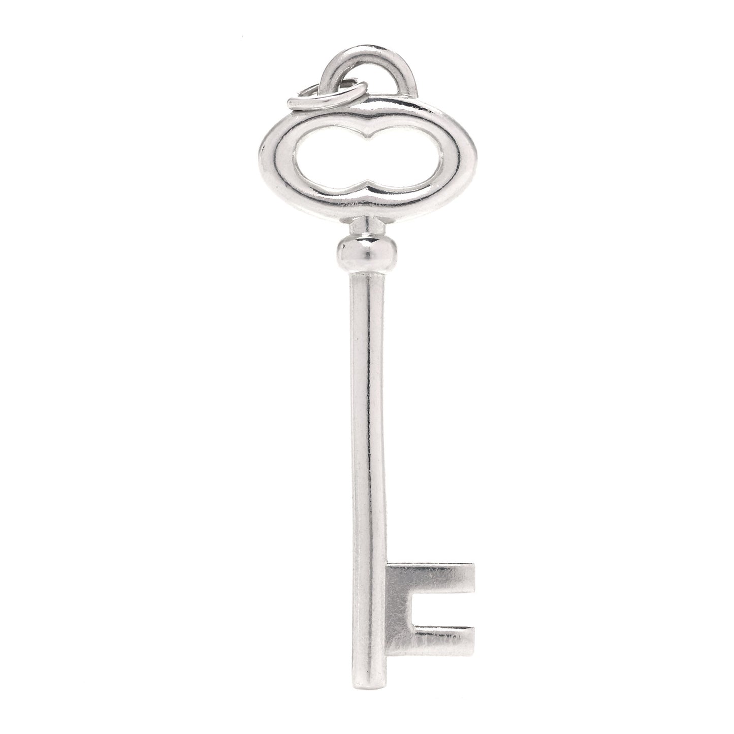 Sterling Silver Vintage Oval Key Pendant